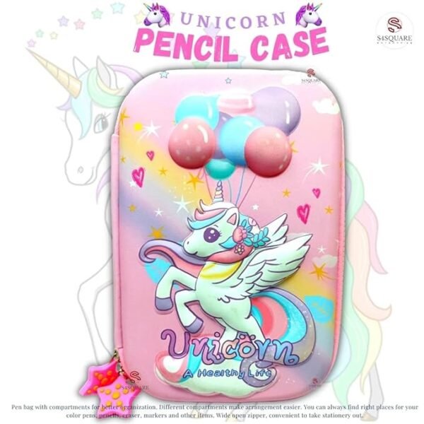 3D UNICORN PENCIL POUCH