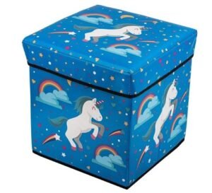 CARTOON PRINT KIDS STORAGE STOOL