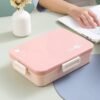 NEW STAINLESS STEEL 3 COMPARTMENT LUNCH BOX